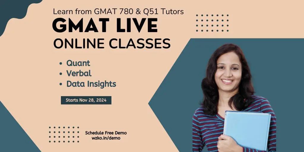 GMAT Nov 28, 2024 Live Online Class