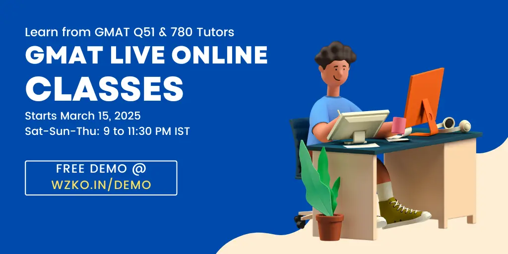 GMAT Live Online Classes Mar 15 2025 batch