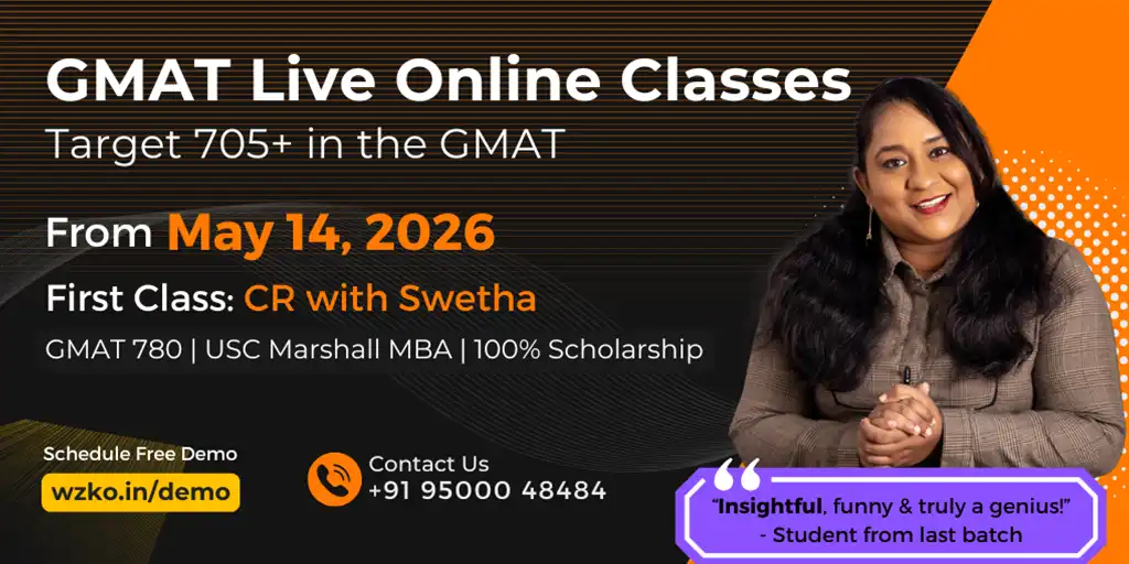 GMAT Live Online Classes May 14th batch
