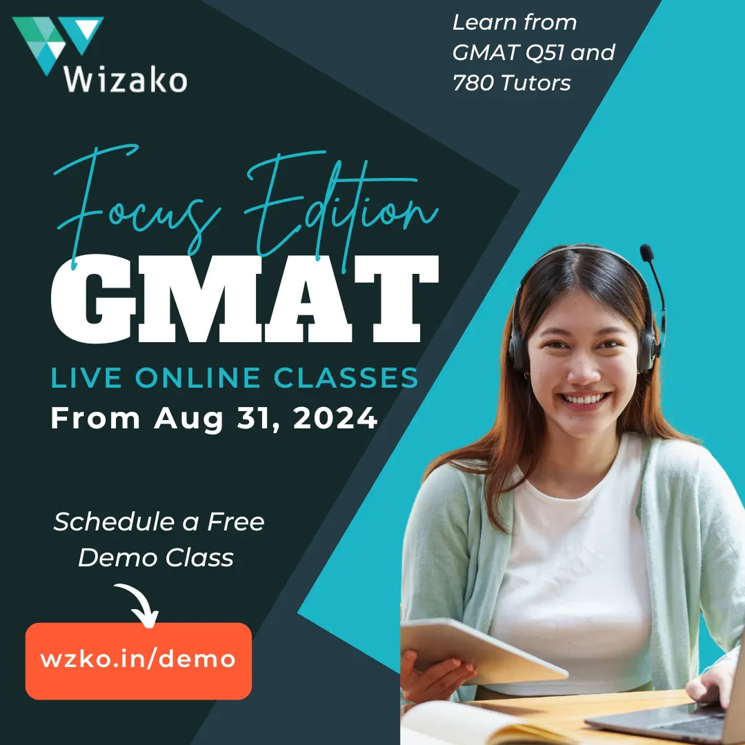 August 31, 2024 GMAT Live Online Class Announcement