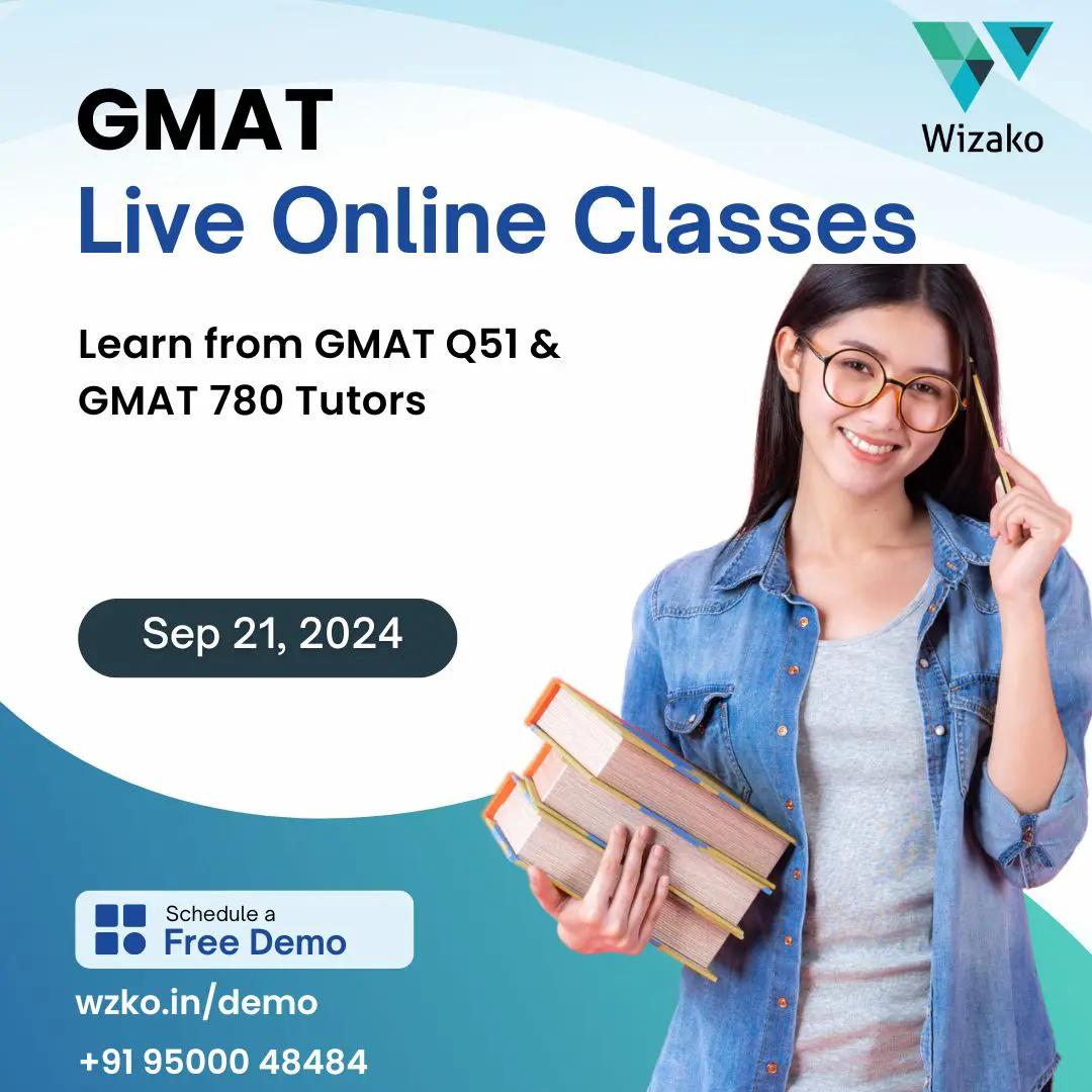 September 21, 2024 GMAT Live Online Class Announcement