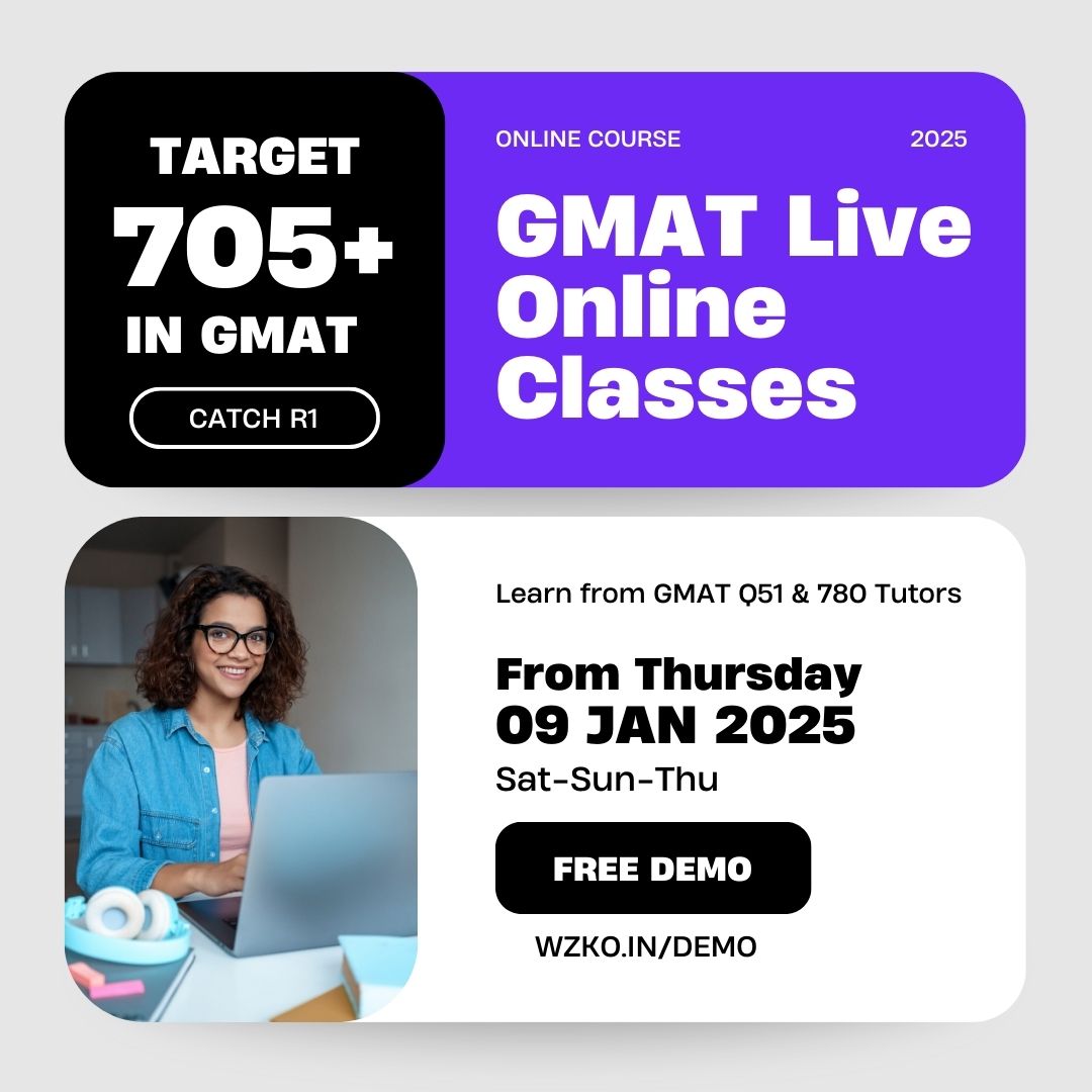 GMAT Live Classes Jan 9 Batch