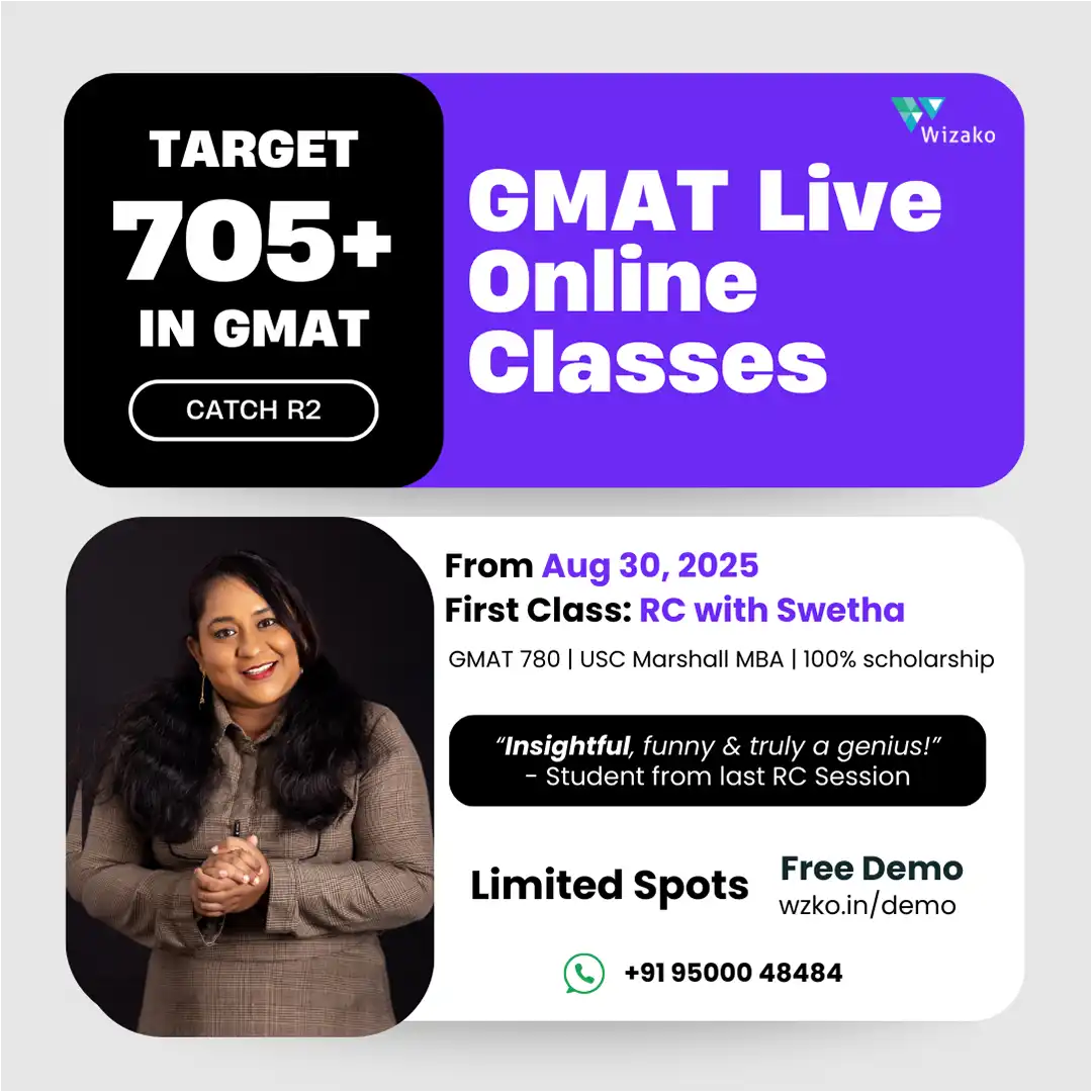 GMAT Live Online Classes Aug 30th