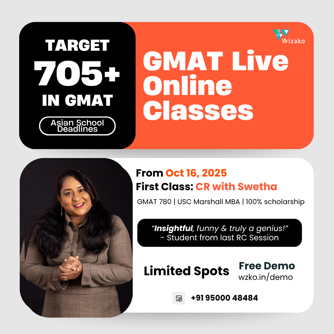 Oct 16 GMAT Live Online Class